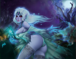 Vengeful Ghost Bride *3*Halloween art in new style :D  My Patreon |