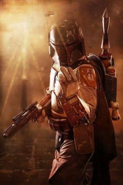 mandalorian:  Amazing Boba Fett painting