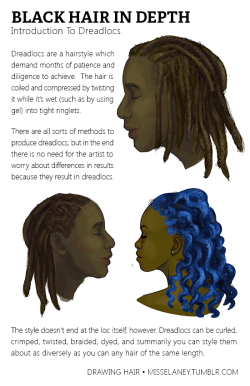 misselaney:How to draw Dreadlocs!See Part One: Rendering Natural