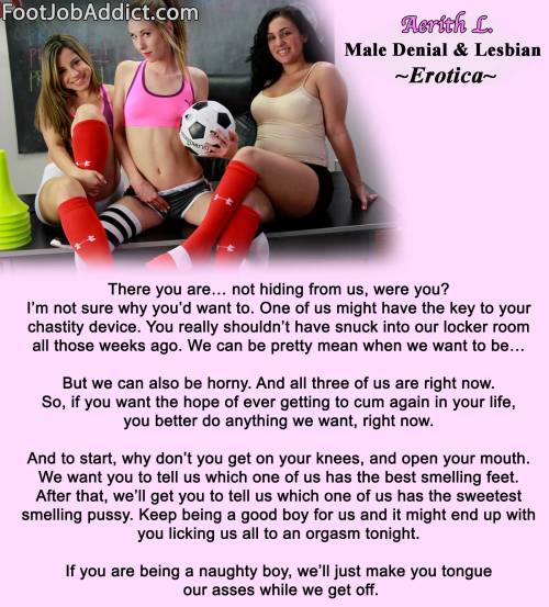 Thank you <3My Male Denial and Lesbian Chastity Books:https://www.smashwords.com/profile/view/AerithL