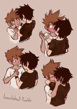 laserbobcat:First kiss!I finished this series of sketches I had