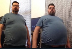 thezomxxl:  Before and after 12 hours of eating. Thanks to a