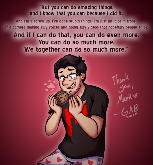 varietybread:  Project #Loviplier To Mark, who always gives us so much through his videos and community support. We wanted to give back, through our art. We are a group of 15 or so Markiplites (so far) who regularly meet in Monodes’s art stream and