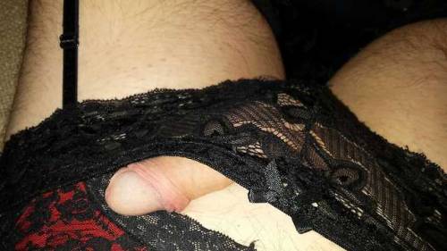 I get so turned on in my lace panties, garter and stockings! Hope you do too.