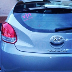 #velosternation #velosterraptor #stickers #pink #remixedition #onehappygirl #hyundai  (at Venetian Park Townhomes)