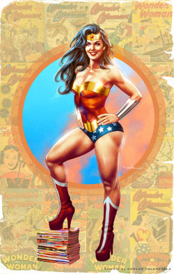 littlebunnysunshine:  Wonder Woman by Valzonline 