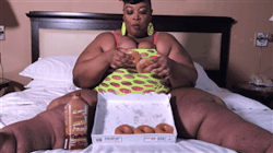 tokyorose-ssbbwmodel:Diamonds?? No, Donuts are a girls best friend lol Come watch me &amp; my best friends enjoy ourselves over at bbwroyalty.com/TokyoRose/videoclips.html