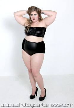 chubbycartwheels:  New pieces in the shop! Leather front bandeau