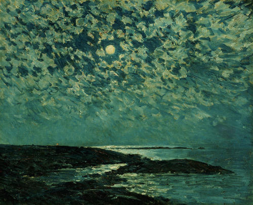 Frederick Childe Hassam.Â Moonlight, Isle of Shoals.Â 1892.