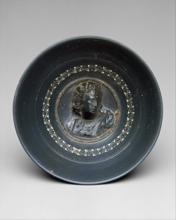 via-appia:  Terracotta deep bowl, Dionysus Greek, South Italian,