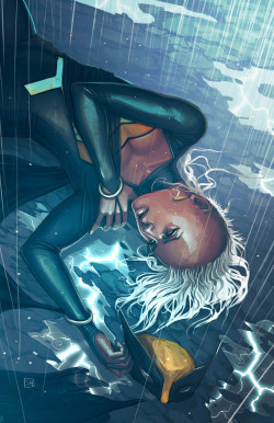 stephanie-hans:  New cover for Storm #4. It’s an official this