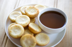 fullcravings:  Oven Baked Pancake Bites with Whisky Maple Sauce