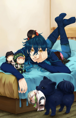 darkgreyclouds:  Ain’t Aoba qt (yea he is ye ye) 