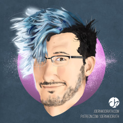 pitchblackcoffee:  I painted the fantastic and magnificient #Markiplier.