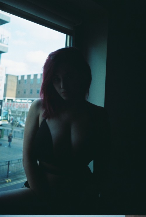ochiuk:  Shooting with @sophoullasuicide / @sophoulla in London.Â  Shot on Olympus 35mm rangefinder. Weâ€™re thinking of selling a couple of these, who would be interested? www.ochiuk.com IG/ Snapchat/ Twitter: @Ochiuk Copyright Ochi, please be polite