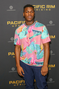 celebsofcolor: John Boyega attends the Pacific Rim Uprising fan