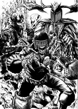 2000adonline:  ausven:  Dark Judges by me for the 2000AD Art