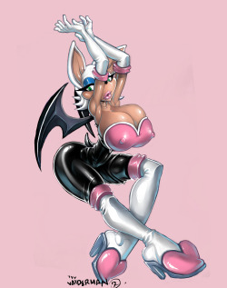 xxxbattery: PATREON PINUP “ROGUE THE BAT”  i don’t believe