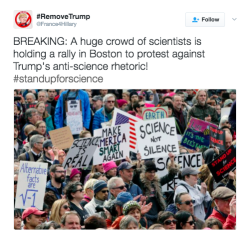 rabbitindisguise:  refinery29:  The Stand Up for Science protest