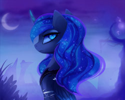 mylittleponyoficialg4:  Original Night mare by MagnaLuna  