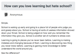 iam-fandomlocked:  Some more tumblr + hating school Tumblr +