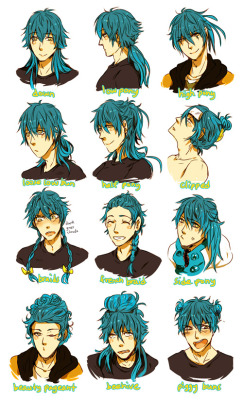 darkgreyclouds:  Aoba+Sly and 12 Hairstyle possibilities(the