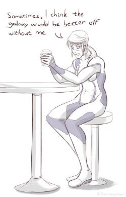 sarraceniarts:I feel samus would be interesting to have a drink