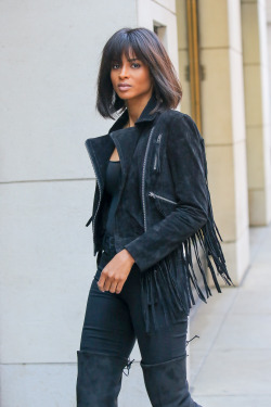 celebritiesofcolor:  Ciara out in NYC