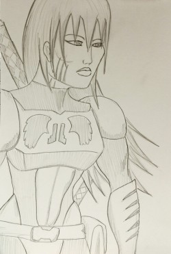 Battle Angel sketch  Taki looking badass