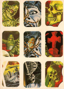 vintagegal:  Horror stickers (via) 