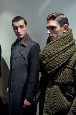grabyourankles:  Adrien Sahores and Arthur Gosse backstage at