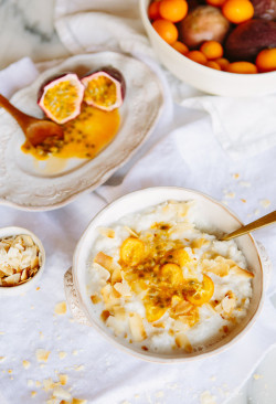 foodiebliss:  Coconut And Passionfruit Rice PorridgeSource: A