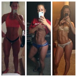 sexygymchicks:  @aclayton8422: So crazy how the body can transform!!