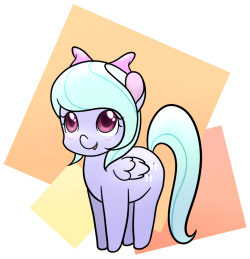 ask-flitter-and-cloudchaser:  marikaefer:  Chibi Flitter out