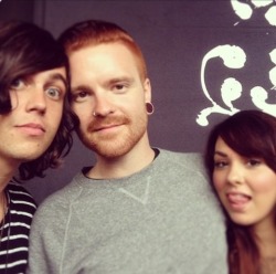 band-guys:  Kellin, Matty and Brittany  THEY’RE SO CUTE 