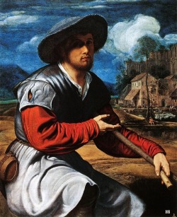 Shepherd. 1525.  Giovanni Girolamo Savoldo. Italian 1480-1540.