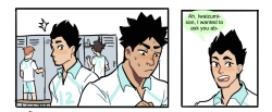 shounenkings:so i bet when oikawa and iwaizumi [ TRUCK PASSES