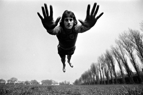 Le joueur de football Ray Clemens, 1974.