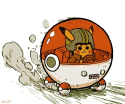 ladytruds: Vroom! Pikachu only rides electric-powered vehicles