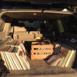 slow-riot:My records take up the entirety of an SUV