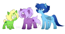 dippin-dott:  So, I colored a ton of ponies… Didn’t originally