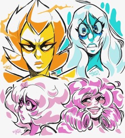 netamikatze: diamonds appreciation doodles because they’re