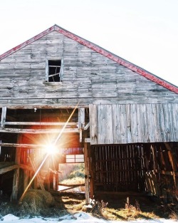 oldfarmhouse:  Went back to photograph my favorite barn &