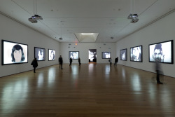  Installation view of Andy Warhol: Motion Pictures at The Museum