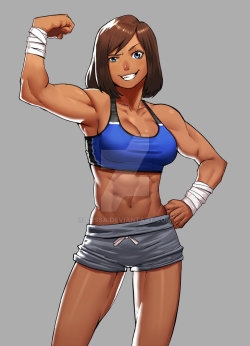 animecorecollection:  Commission: Korra’s Show Off by Cessa
