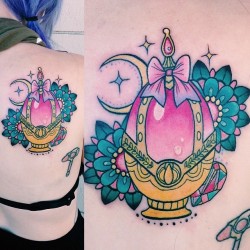 fuckyeahtattoos:  My Madoka Soul Gem Tattoo by Sarai Tapia at