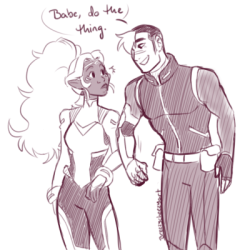 breezycheezyart: Based on this Oh, hey, Buff!Ponytail!Allura