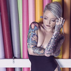 Photo by @5thacephotography  #tattooed #tattooedmodel #inkedgirl