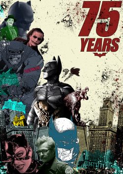 glenstoneartwork:  Batman 75th Anniversary A3 Photoshop print