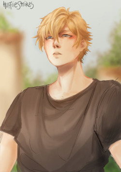 first drawing on ps :D grown up adrien maybe